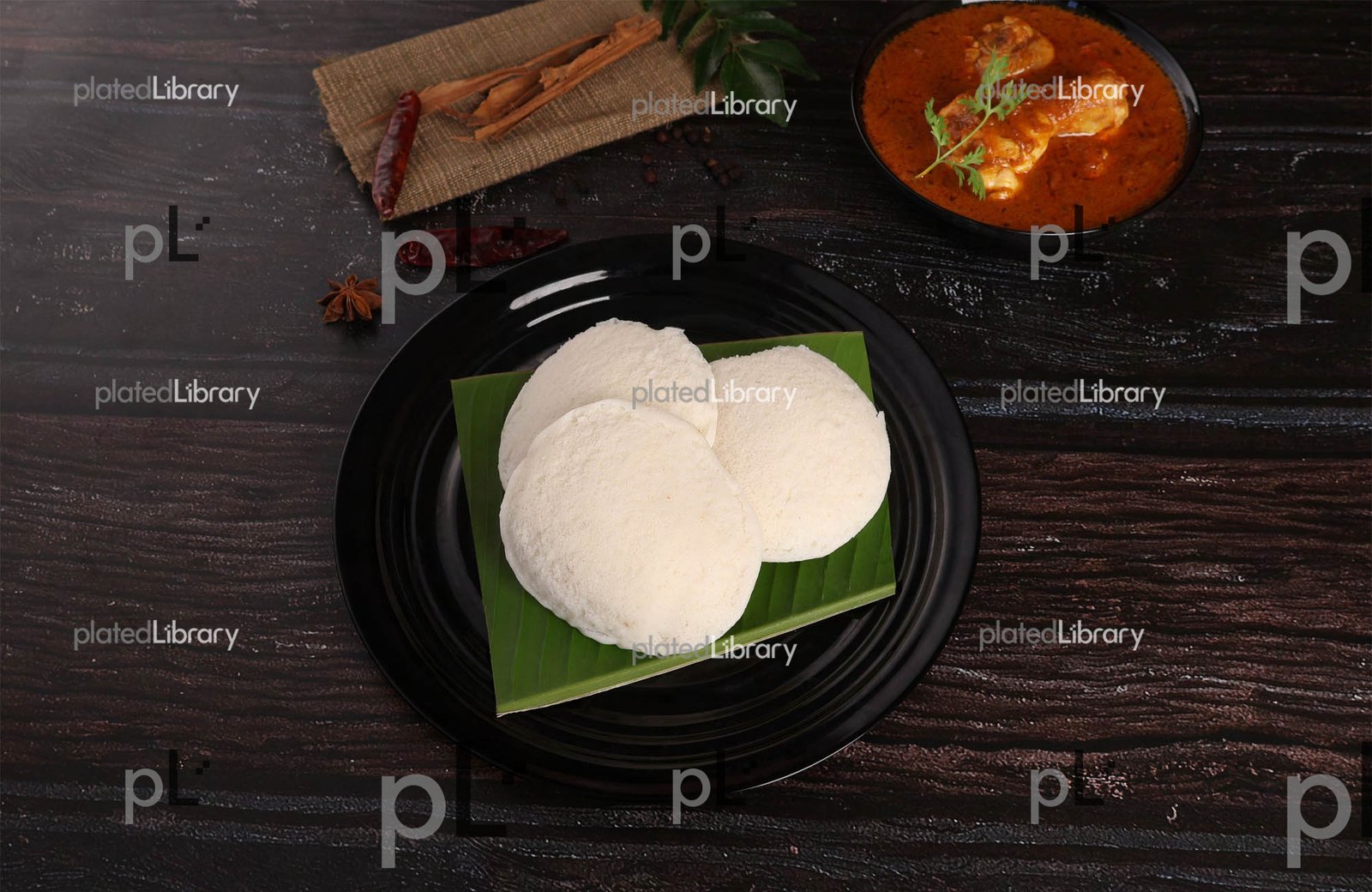 Idli Chicken Curry