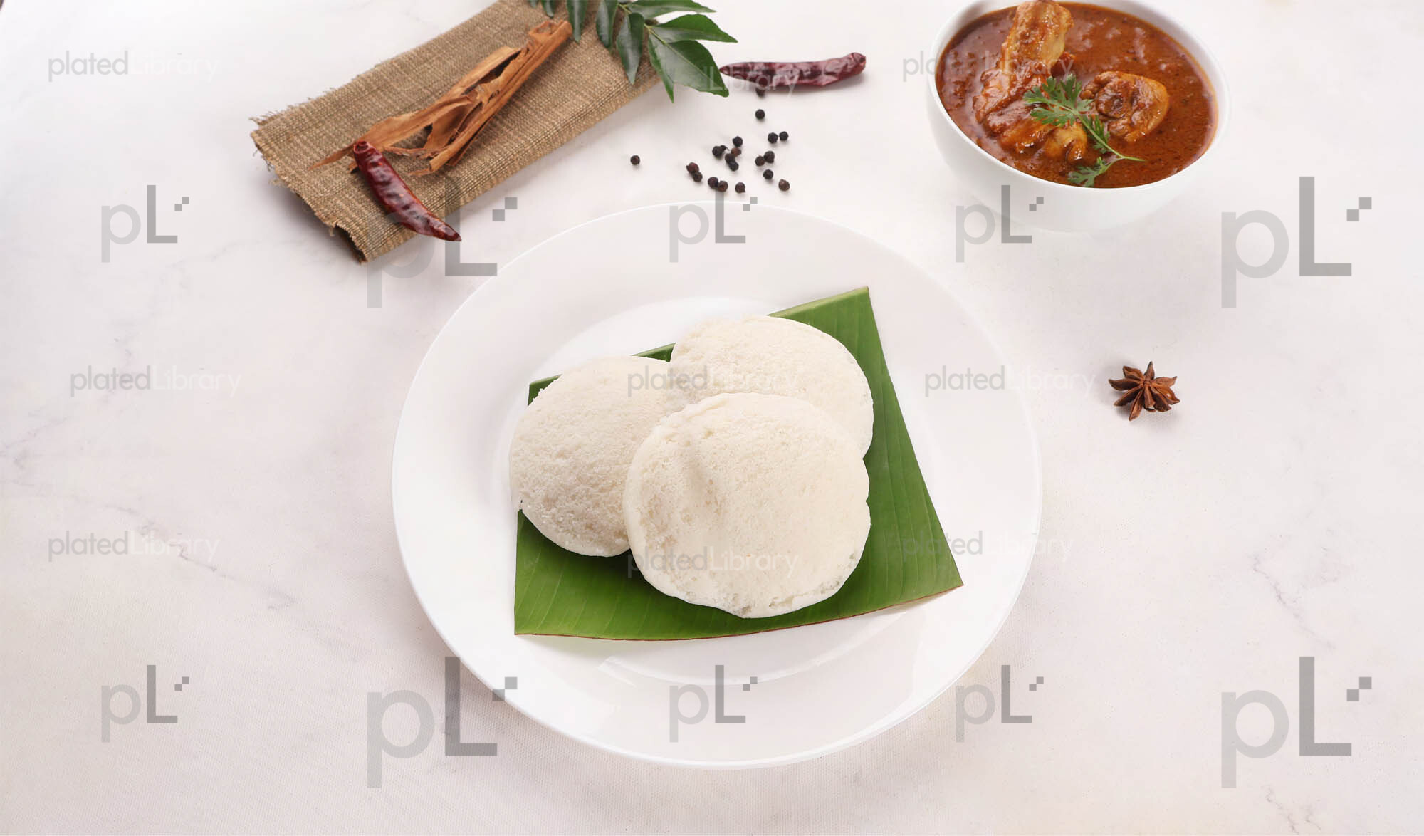 Idli Chicken Curry