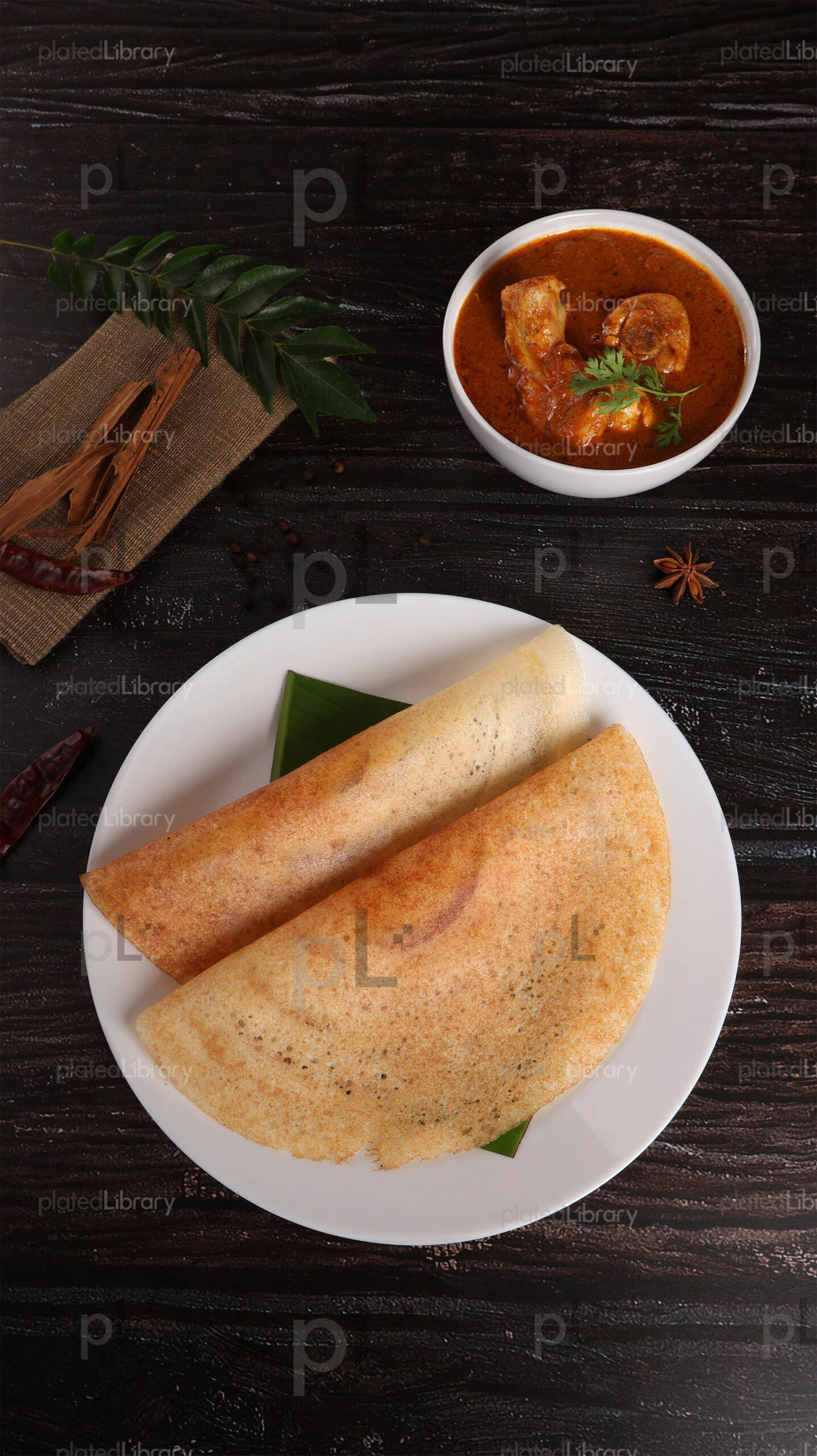 Dosa Chicken Curry