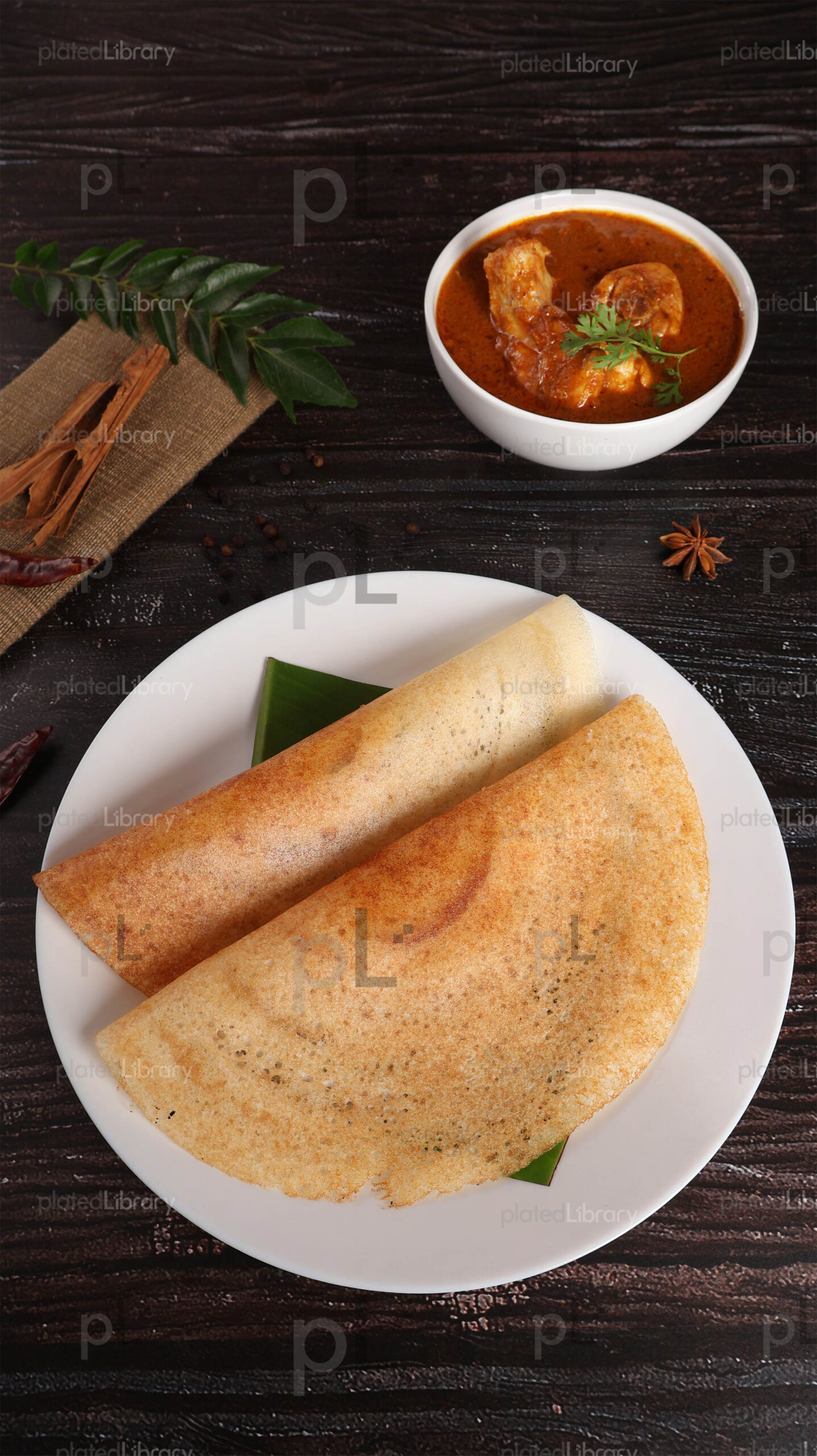 Dosa Chicken Curry