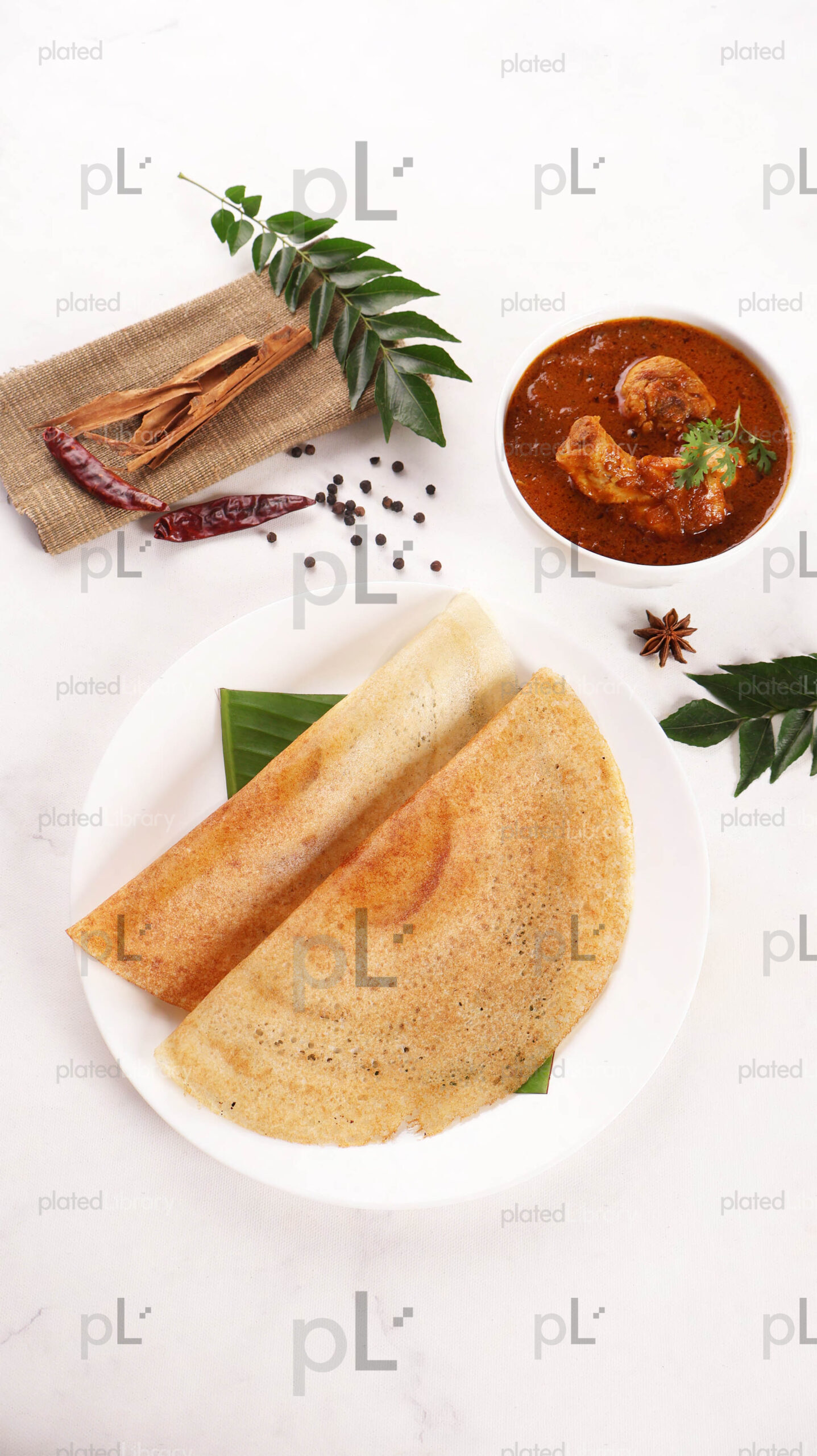 Dosa Chicken Curry