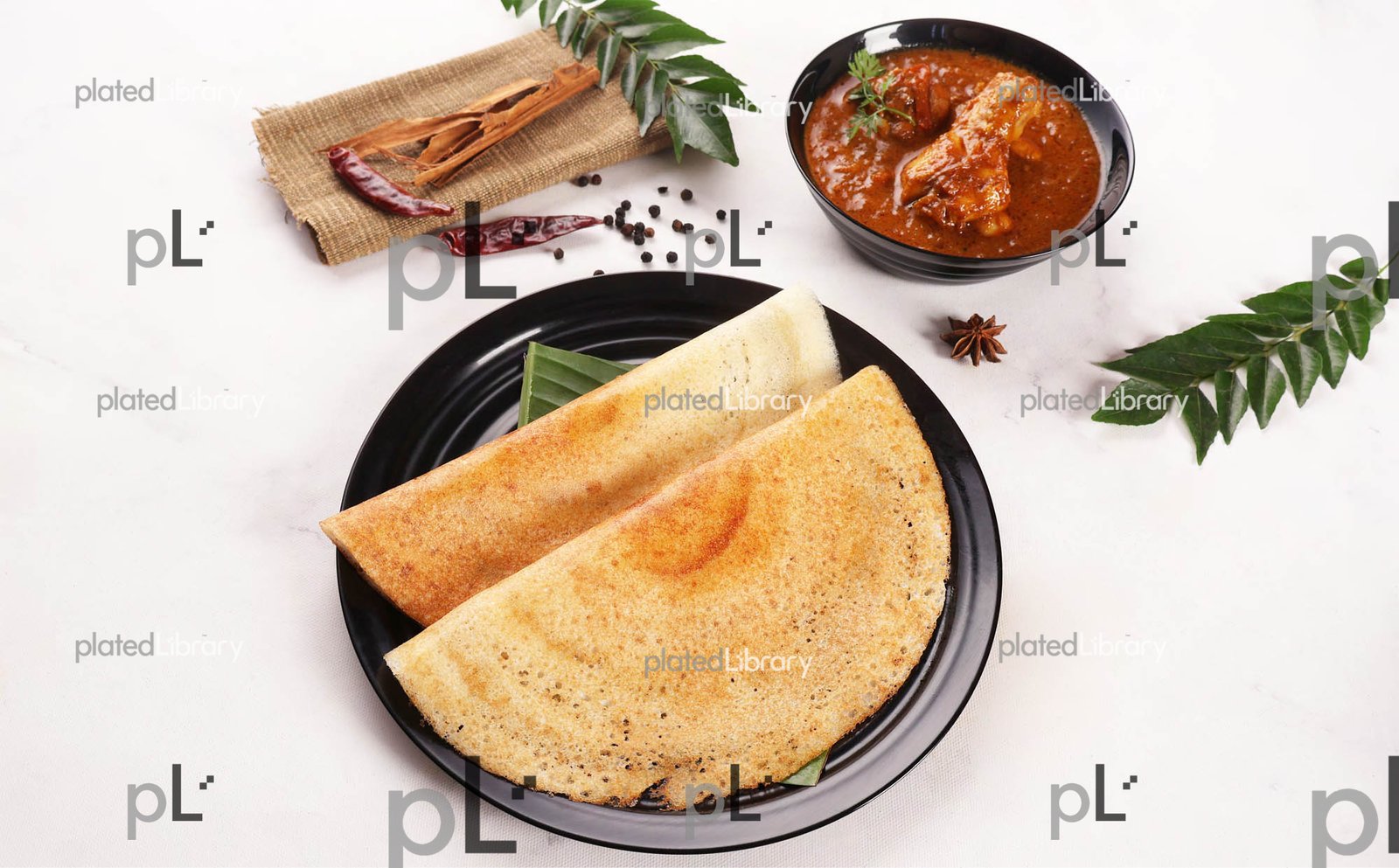 Dosa Chicken Curry