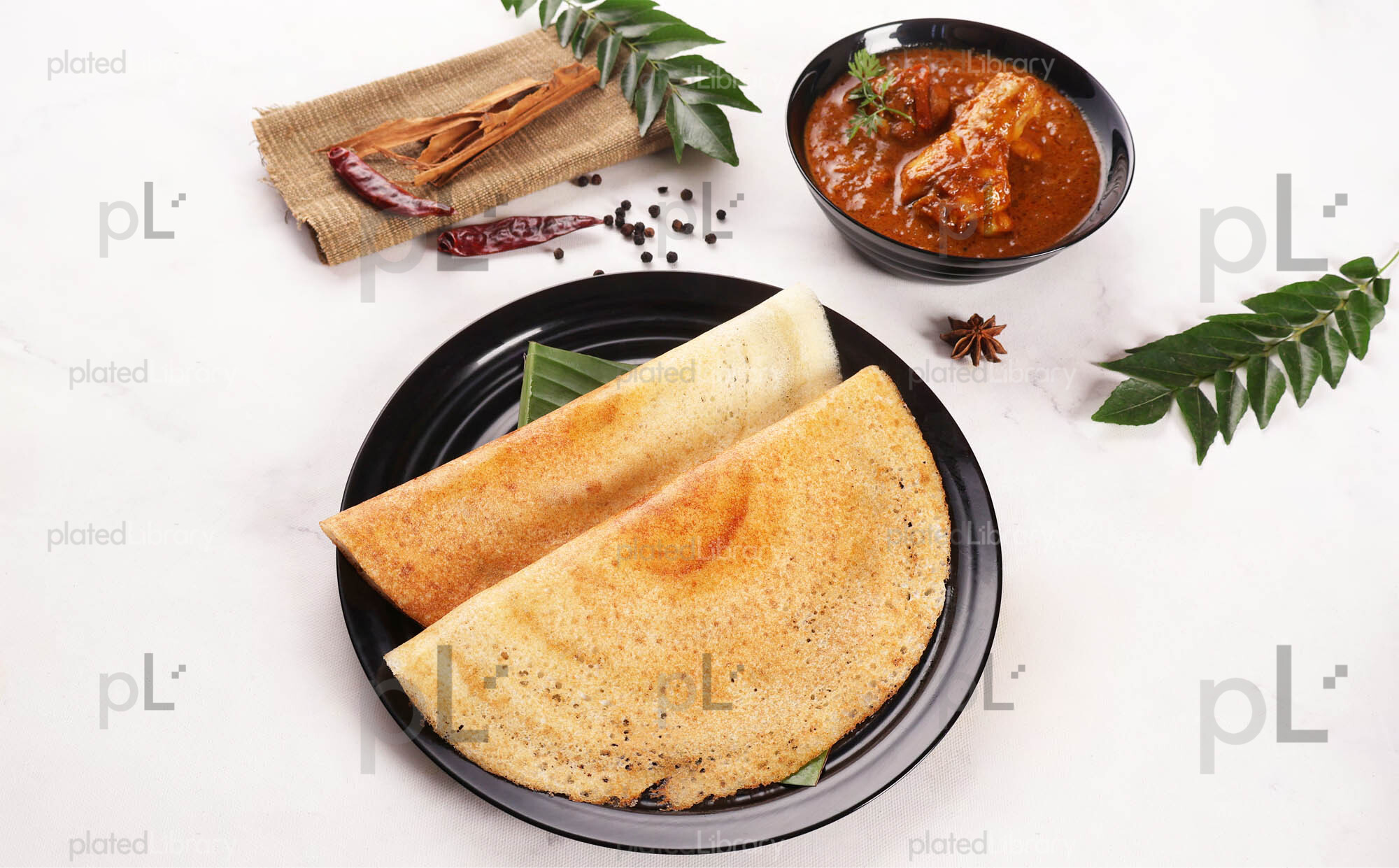 Dosa Chicken Curry