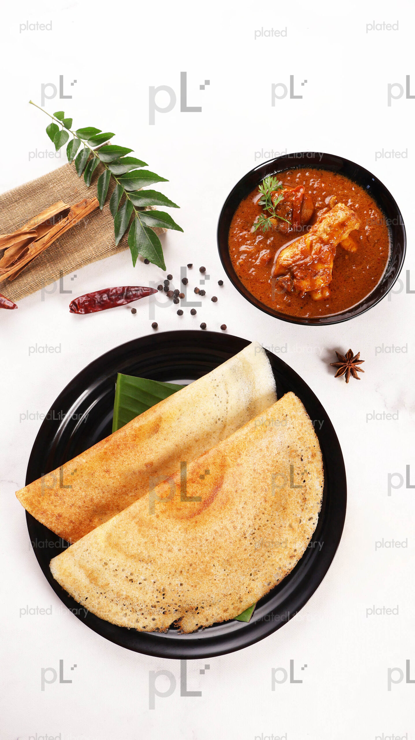 Dosa Chicken Curry