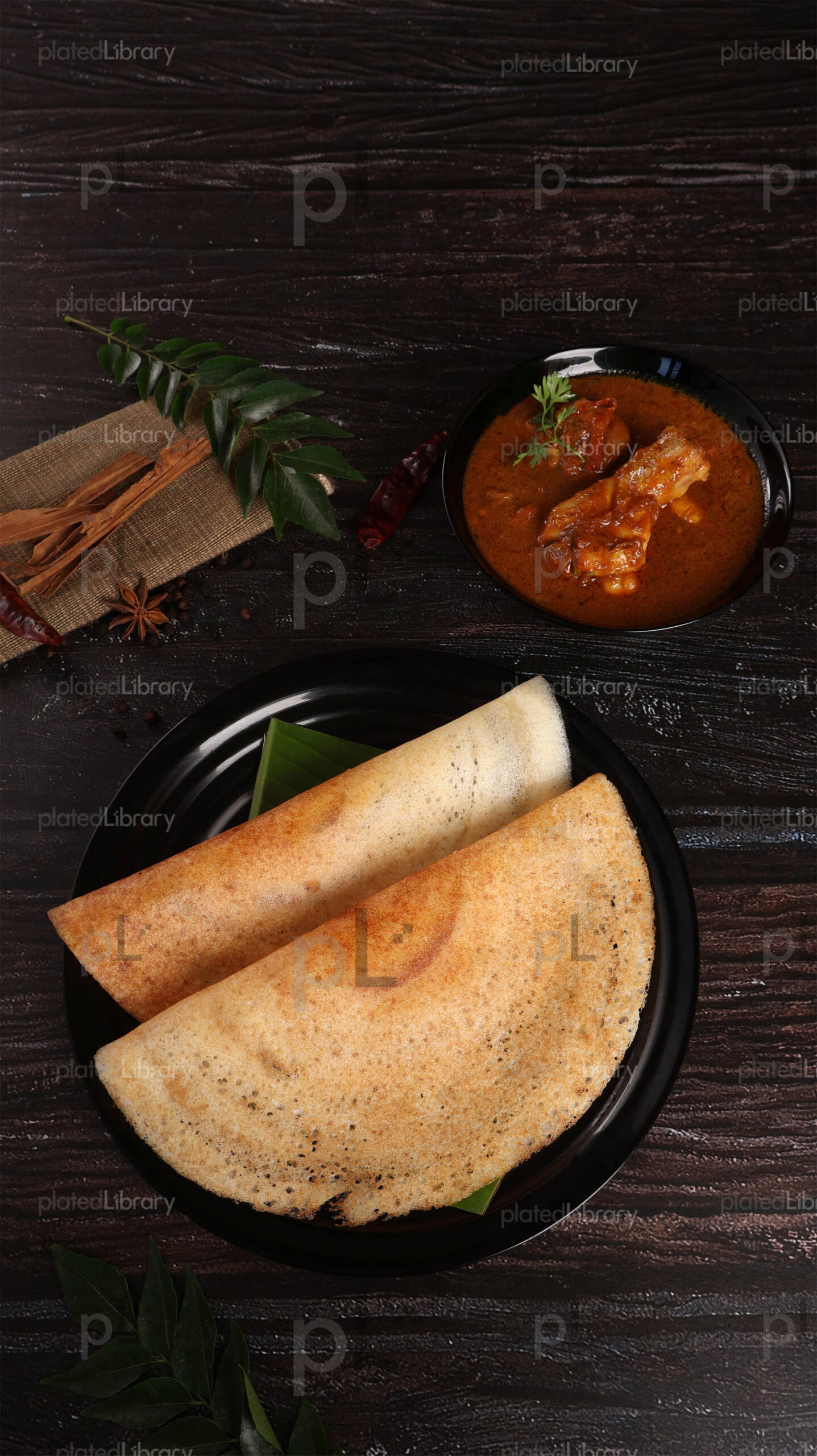 Dosa Chicken Curry