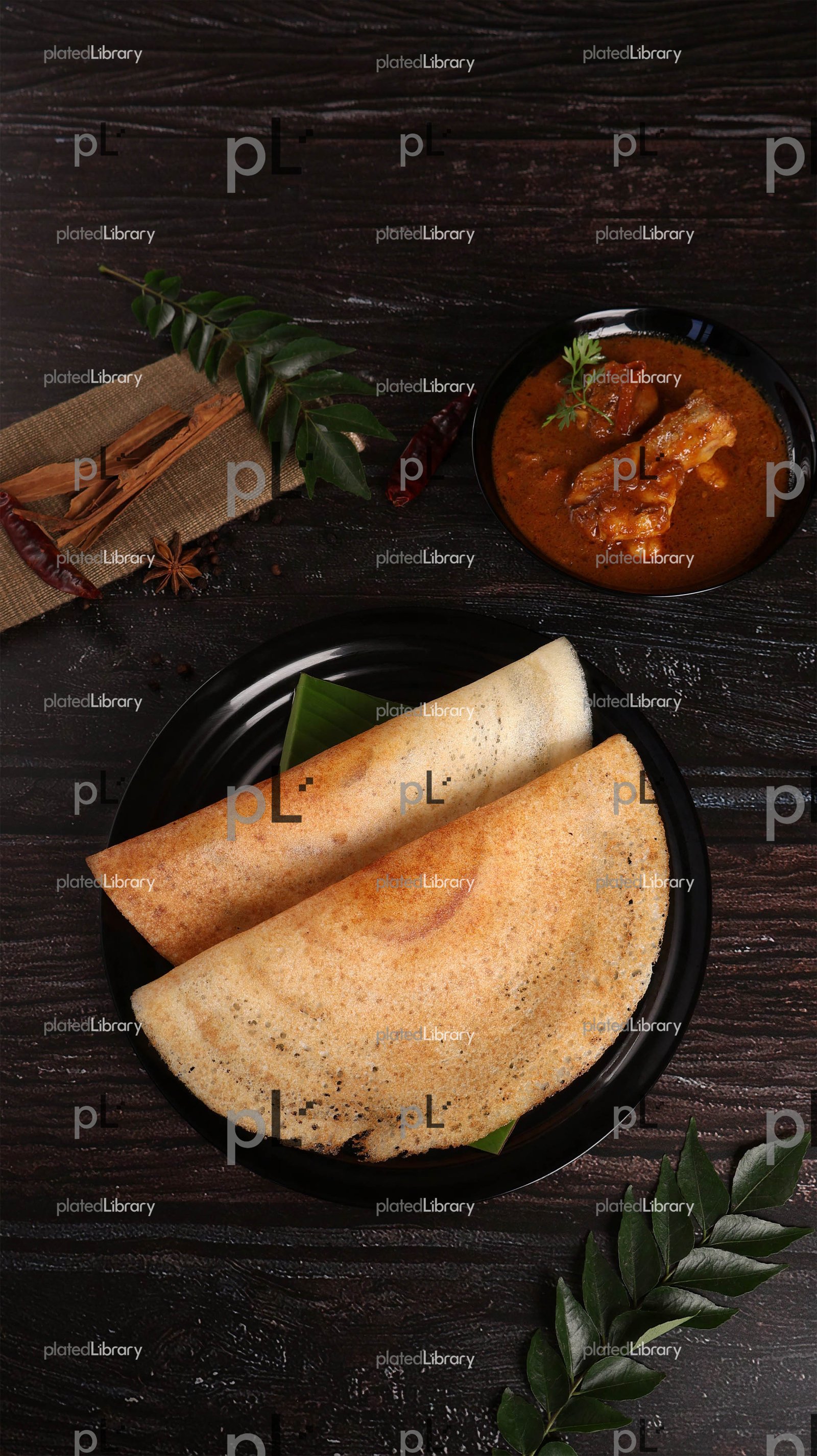 Dosa Chicken Curry