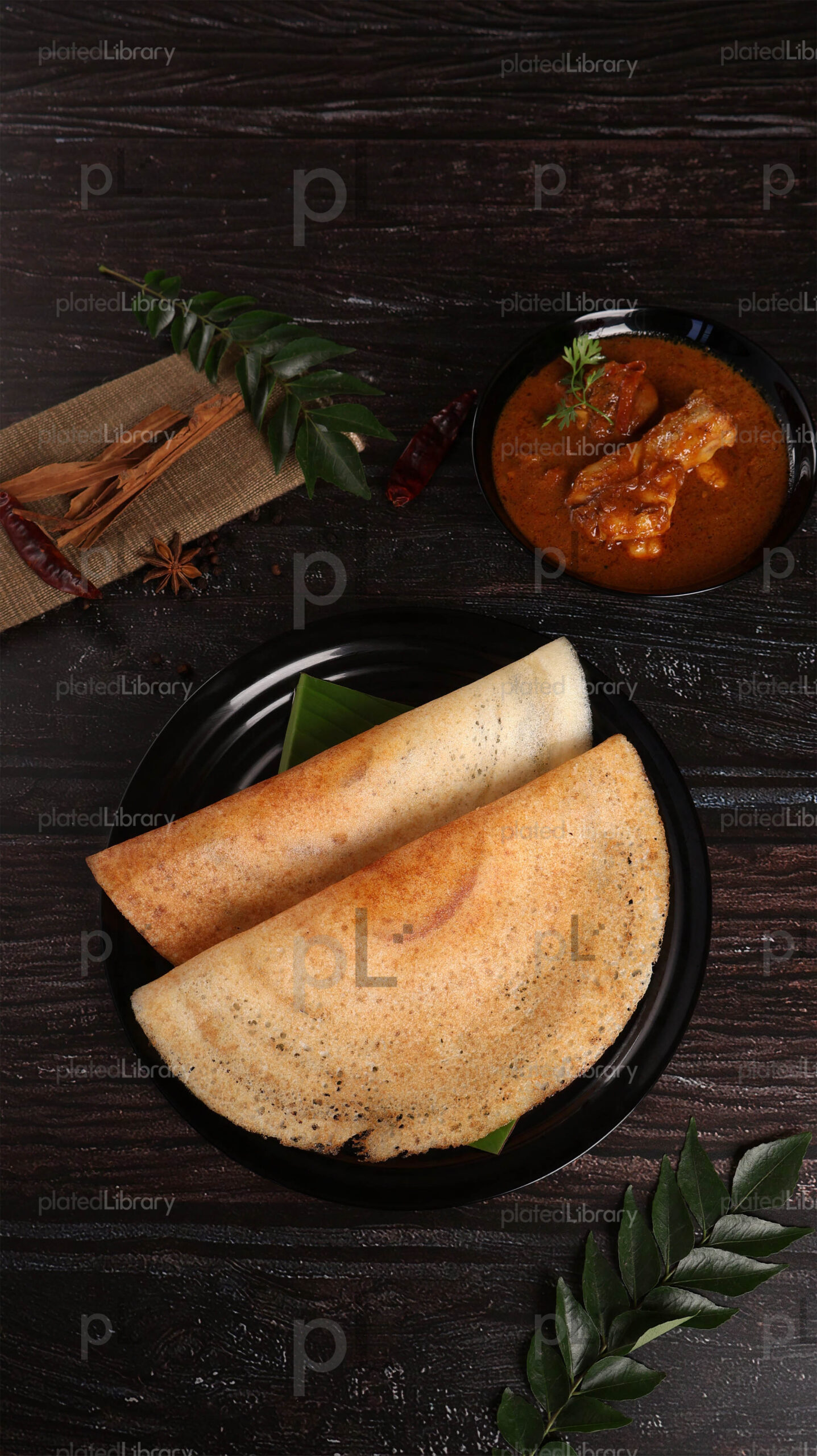 Dosa Chicken Curry