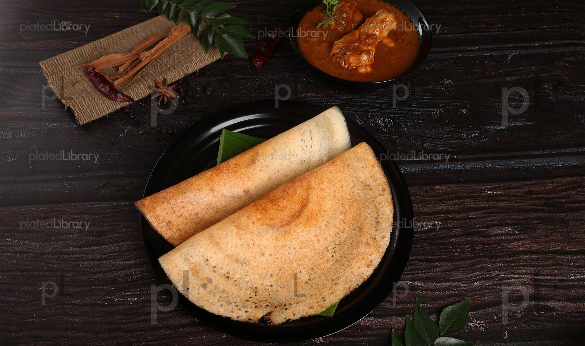 Dosa Chicken Curry