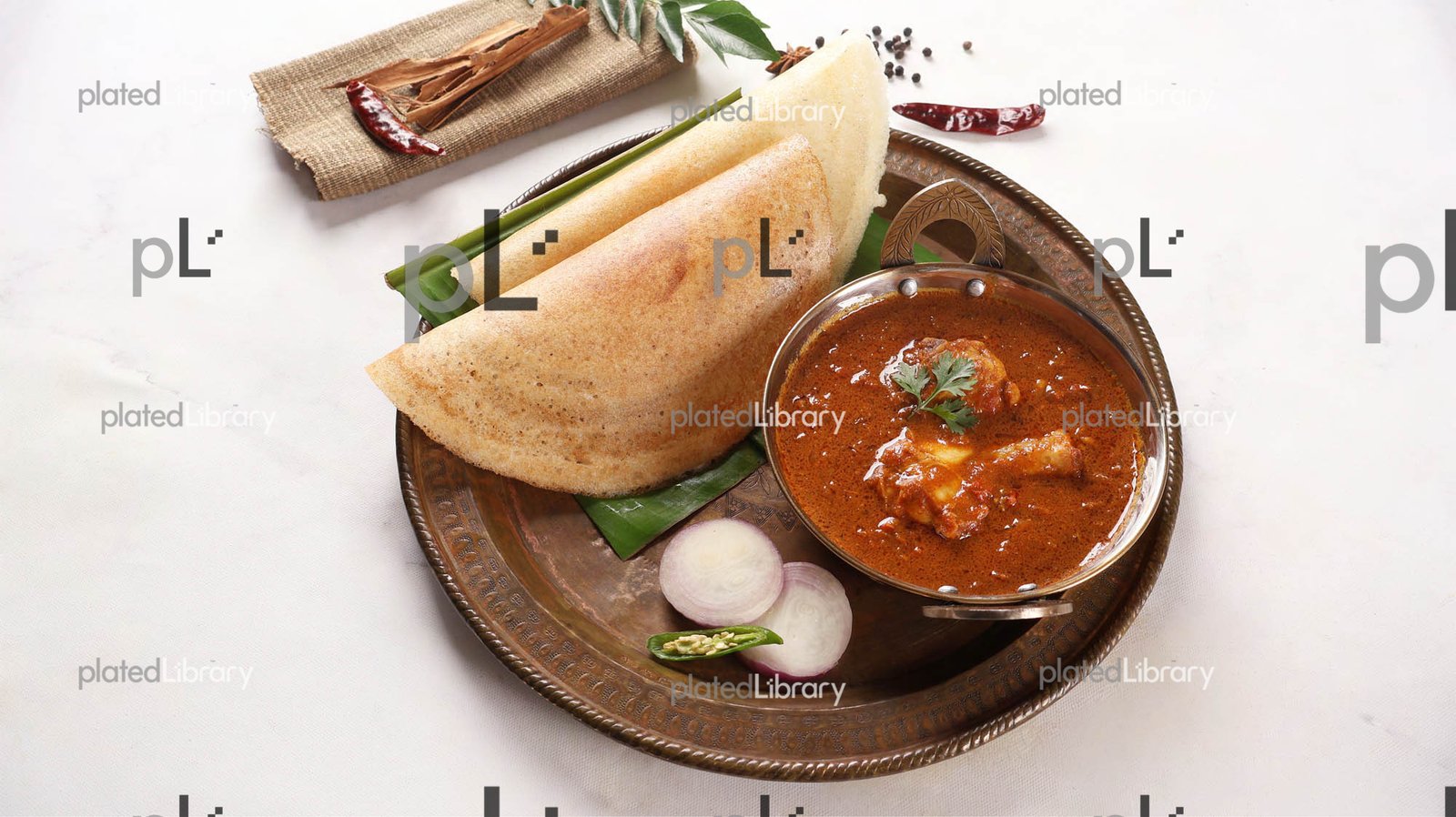 Dosa Chicken Curry