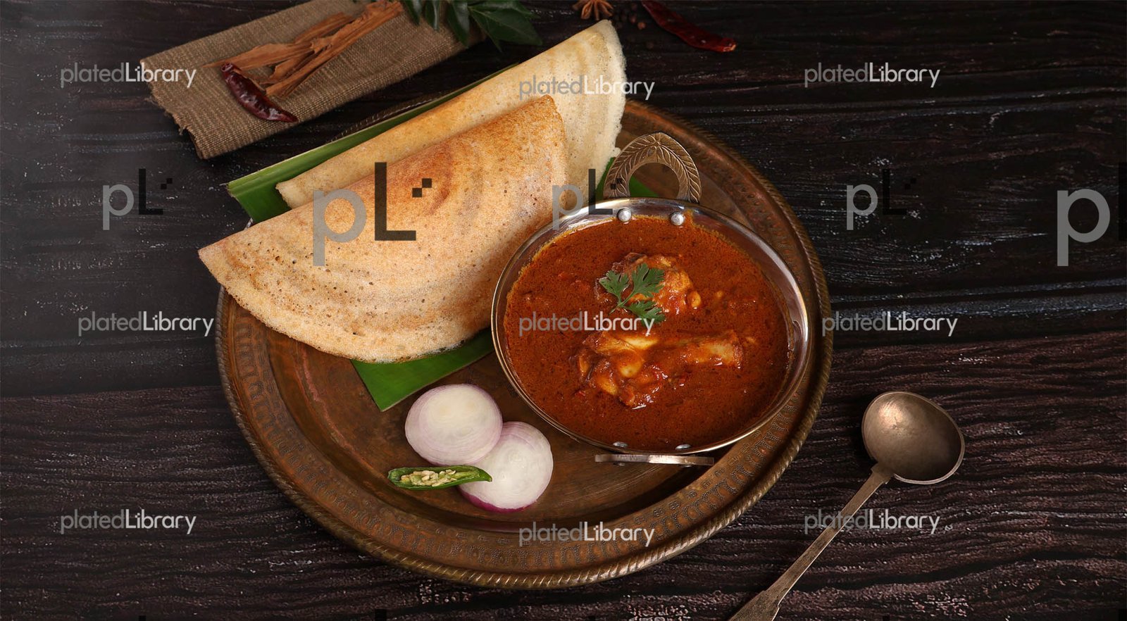 Dosa Chicken Curry