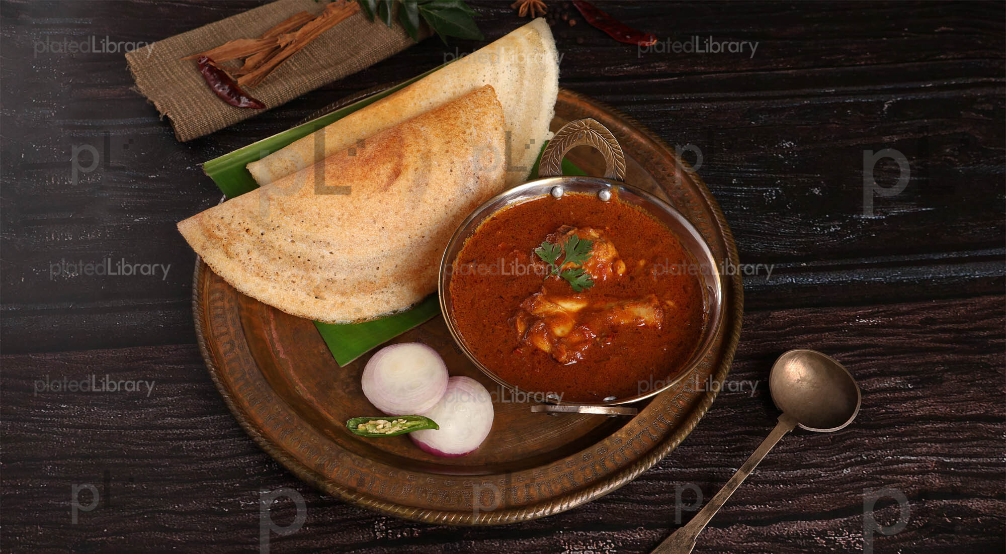 Dosa Chicken Curry