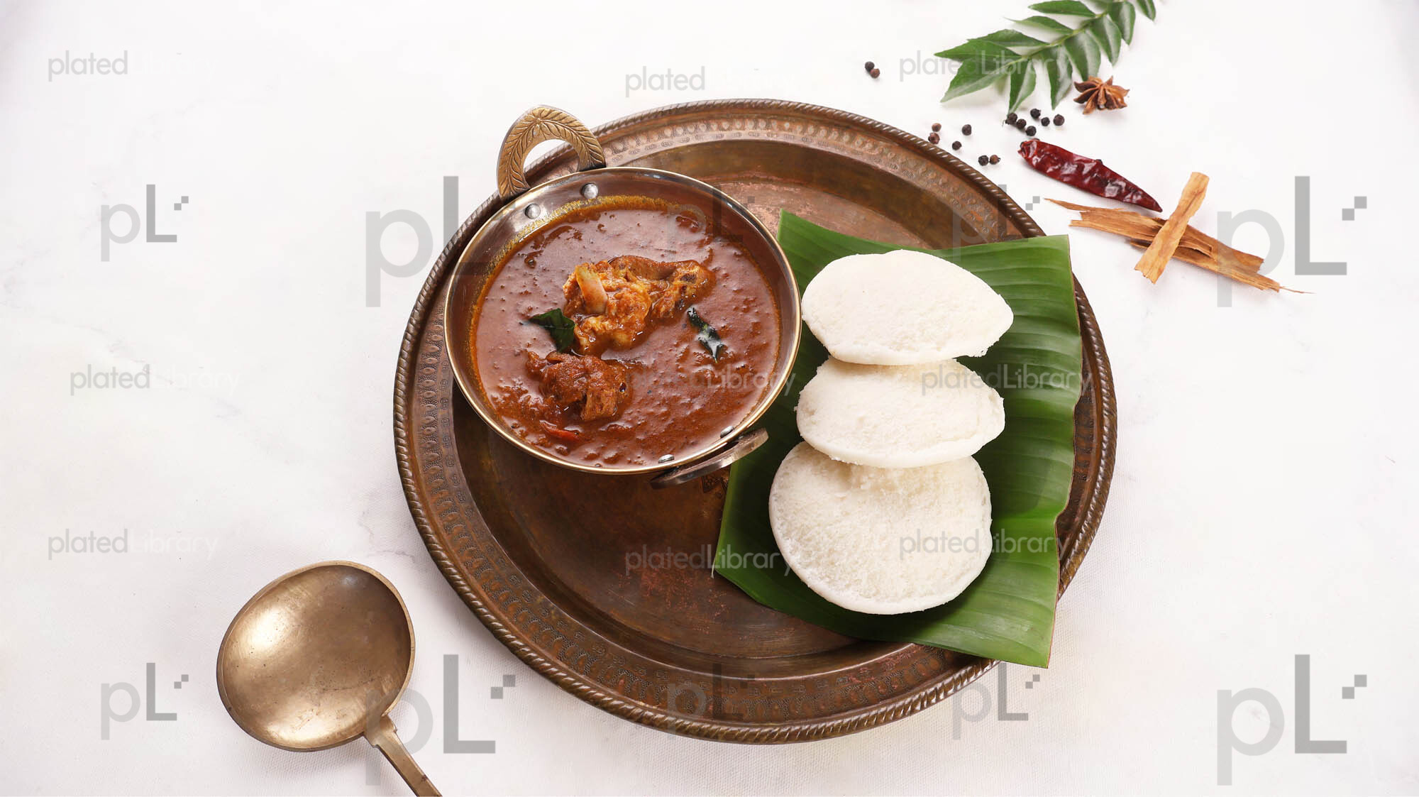 Idli Chicken Curry