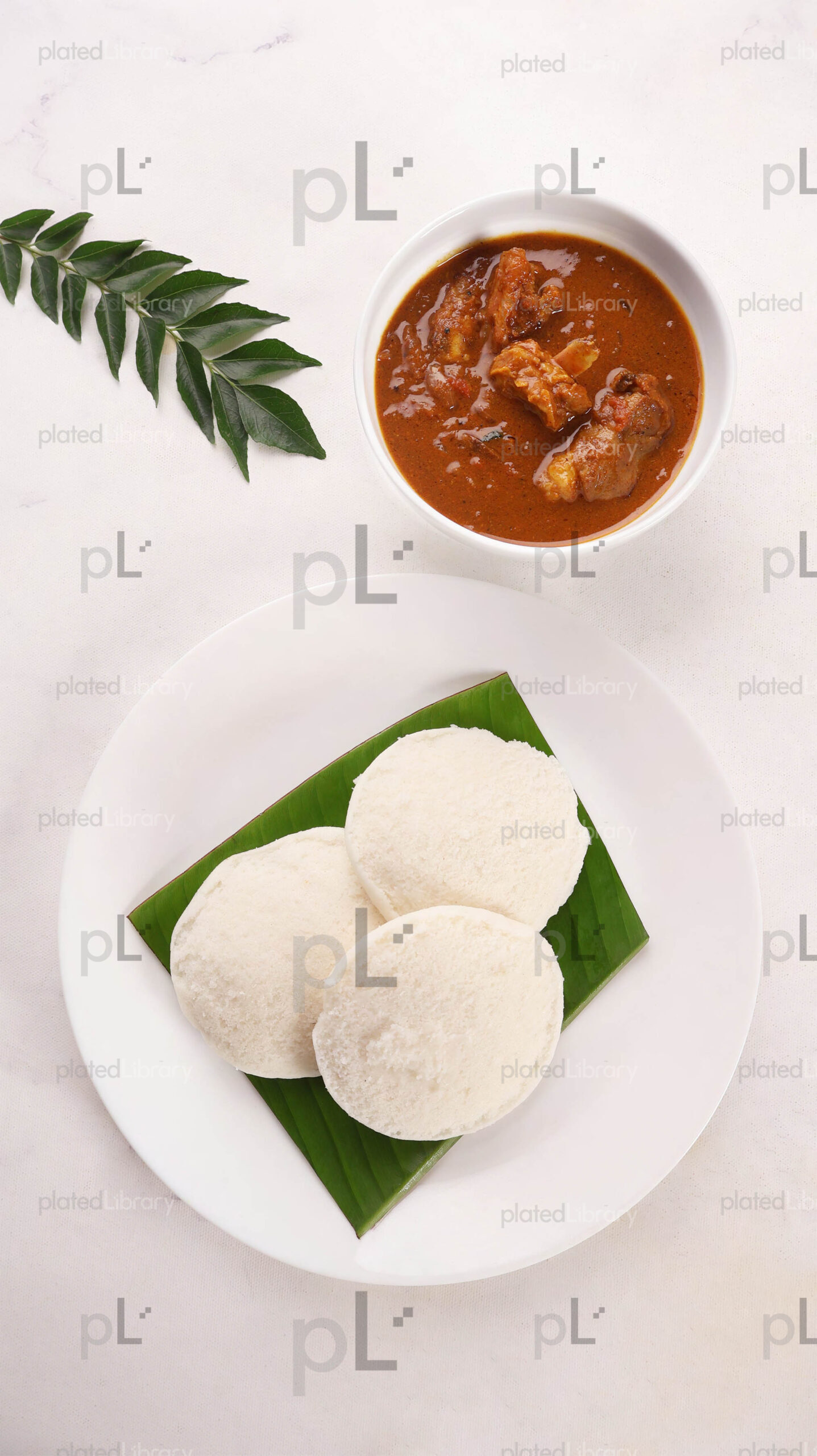 Idli Chicken Curry