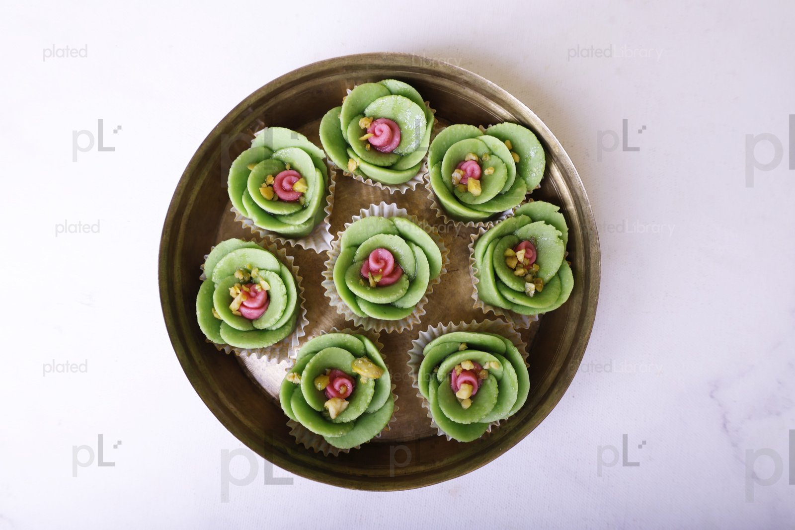 Pista Flower Diwali Sweet