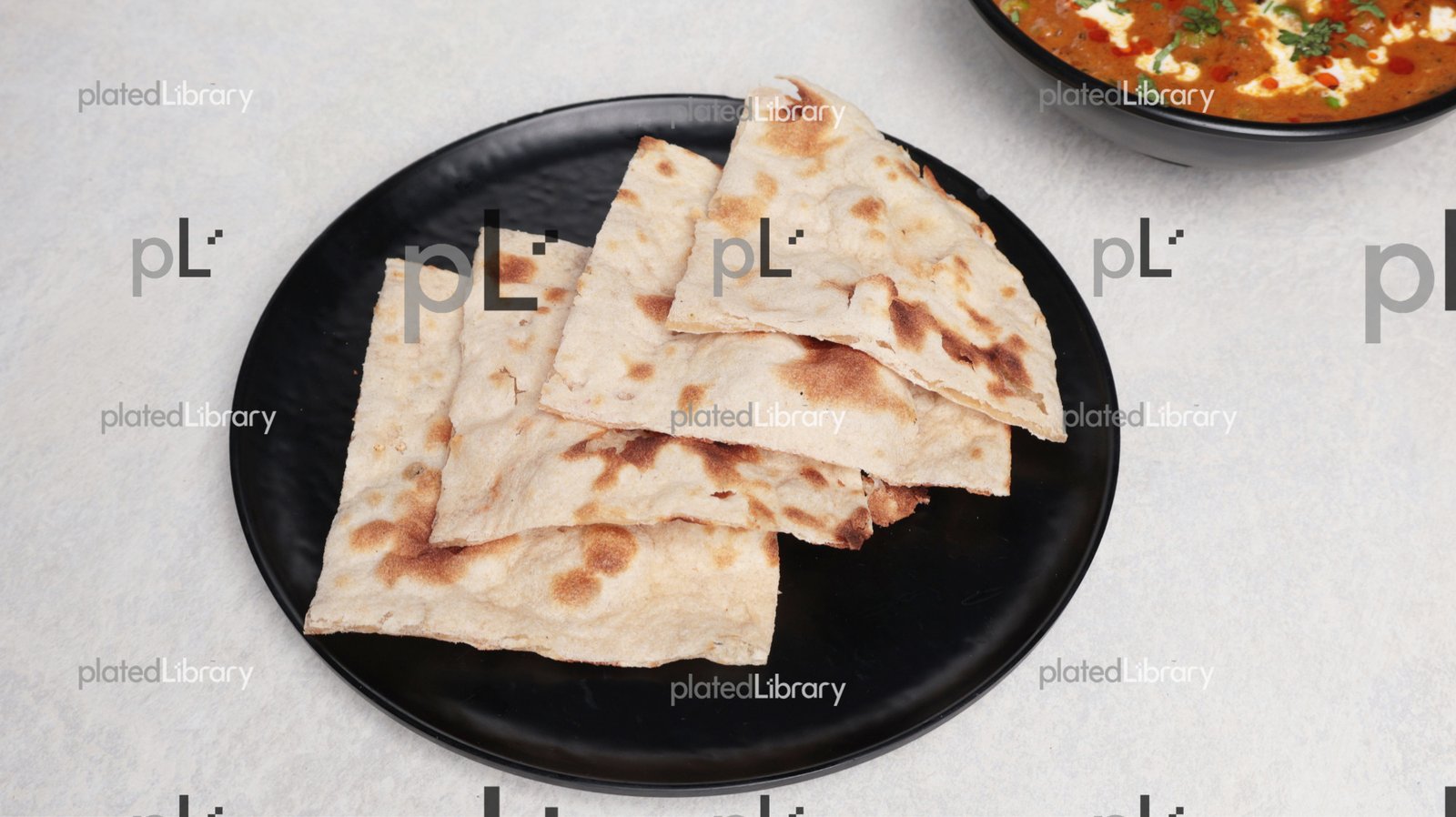 Roti (Indian Bread) with Gravy