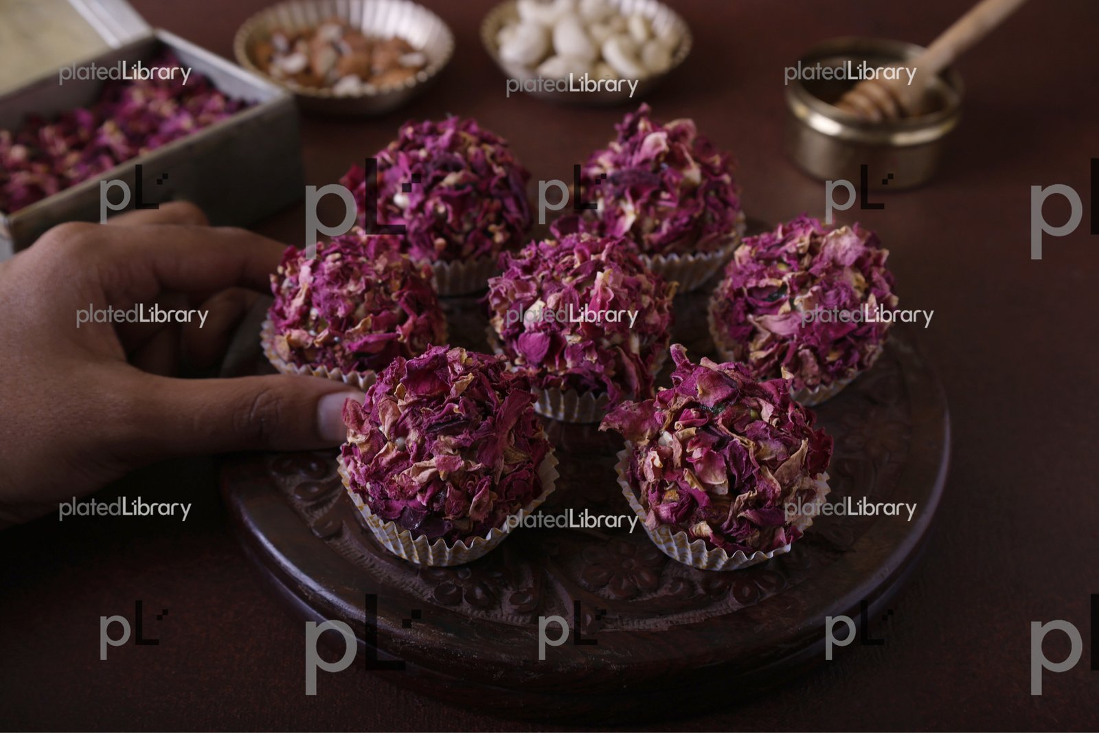 Rose Honey Dry Fruit Laddu/Diwali Sweet