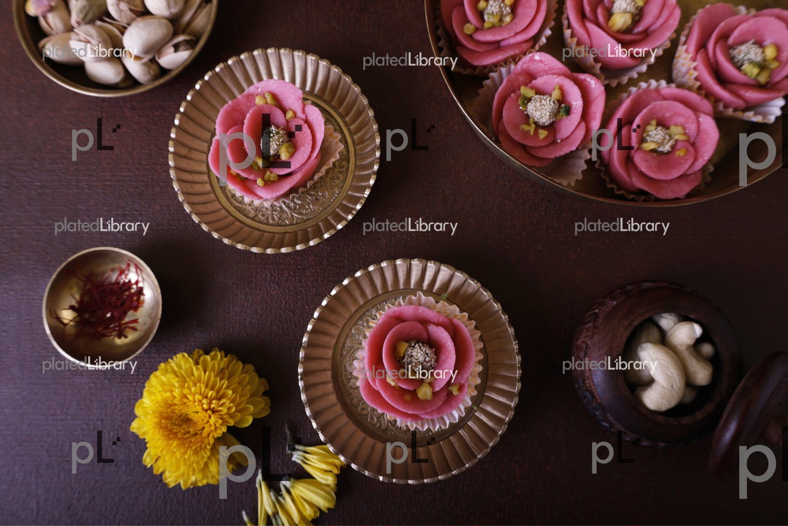 Pink Flower/Kaju Rose Mithai Diwali/Rakshabandhan Sweet