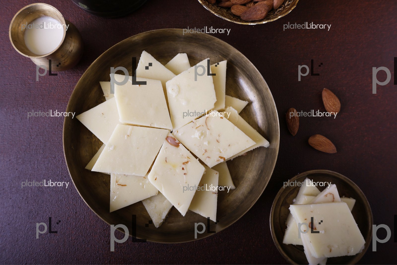 Almond And Milk Barfi/Badam aur Doodh Barfi
