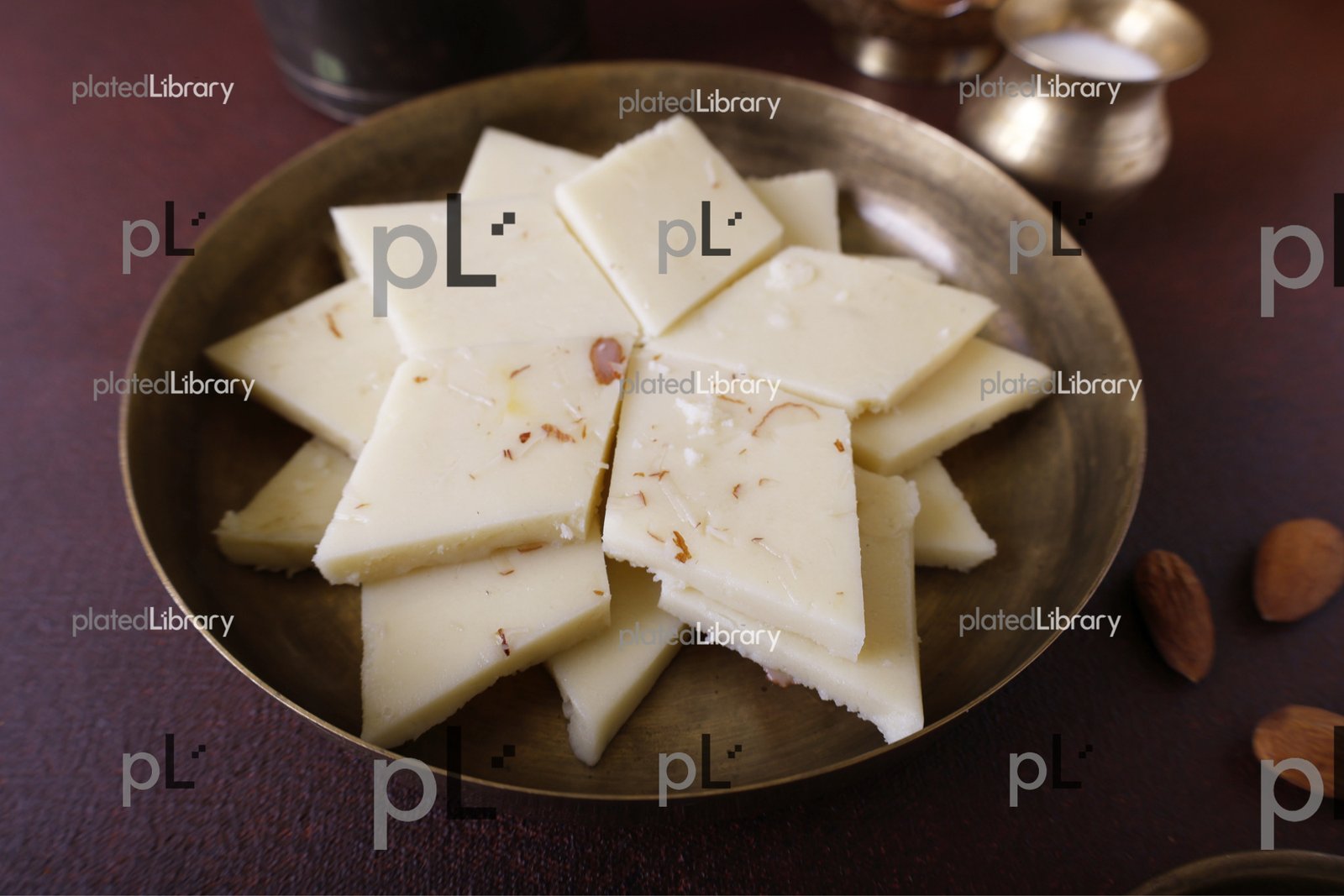Almond And Milk Barfi/Badam aur Doodh Barfi