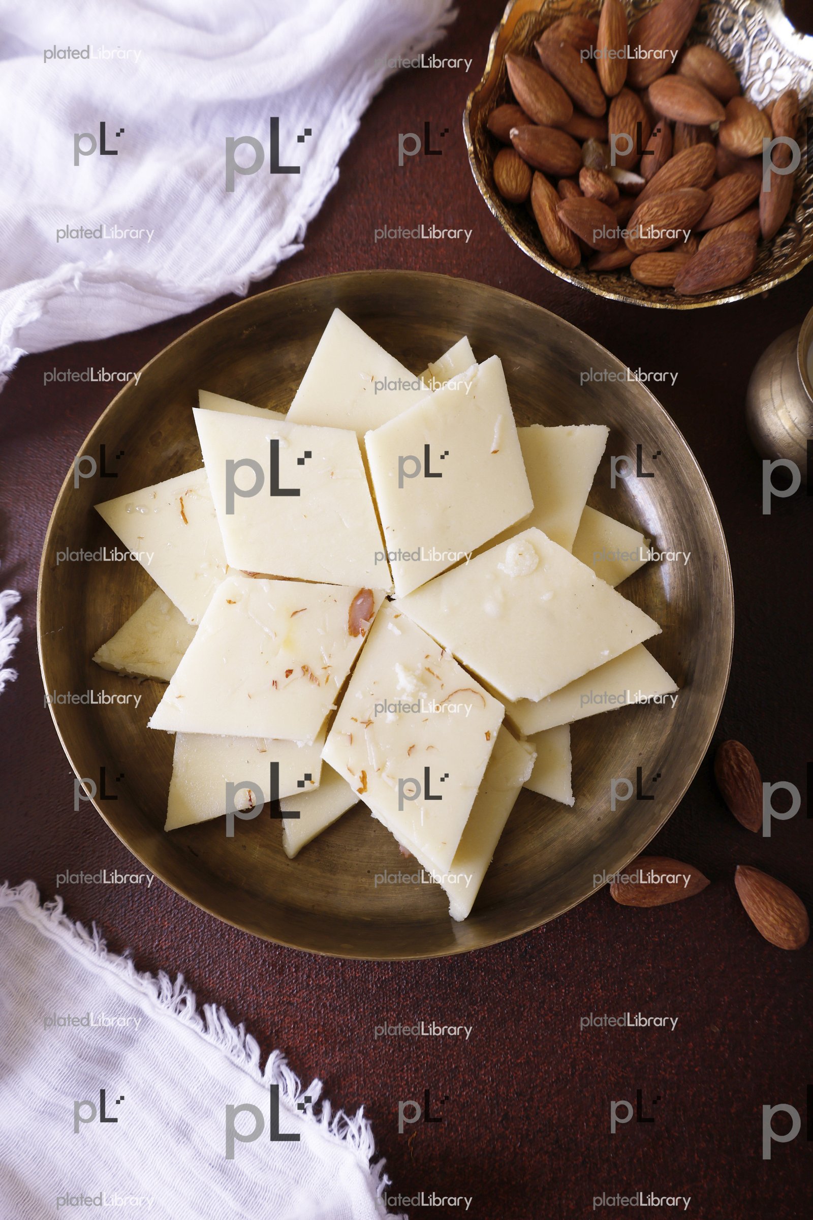Almond And Milk Barfi/Badam aur Doodh Barfi